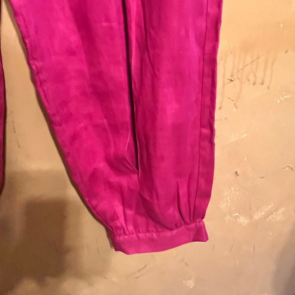 Farm Rio S Barbie Pink Linen Pants - Picture 8 of 8